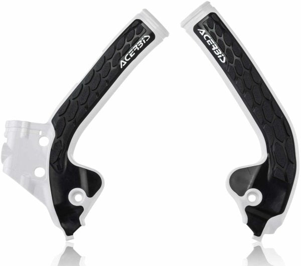ACERBIS X GRIP FRAME GUARDS SX/TC 85 13-17 WHITE/BLACK