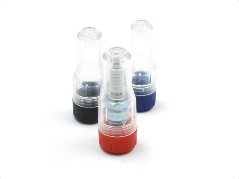 DRC PLUG PROTECTOR CLEAR RED B TYPE 14MM