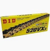 DID 520 VX3 X-RING CHAIN CLIP-LINK GOLD/BLACK