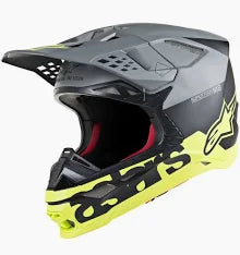 ALPINESTARS SUPERTECH SM8 ECHO HELMET ECE BLACK YELLOW FLURO 6