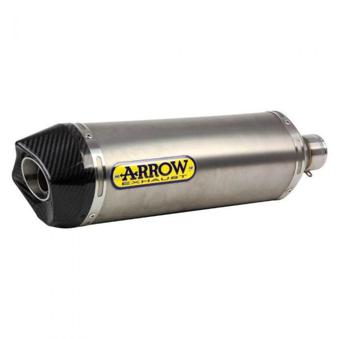 ARROW TITANIUM MUFFLER RACE TECH CBR500R CB500F 16-18 SLIP ON CARBON CAP WITH MID PIPE EXHAUST