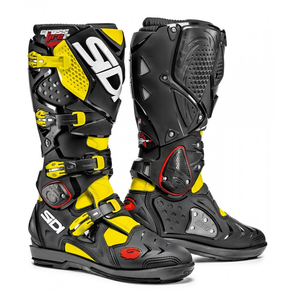 SIDI CROSSFIRE 2 BOOT YELLOW FLURO/BLACK 42