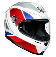 AGV K6 Hyphen White Red Blue Helmet