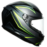 AGV K6 Flash Grey Black Lime Helmet