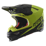 Alpinestars - Supertech SM8 Echo Helmet ECE Black Yellow Fluro