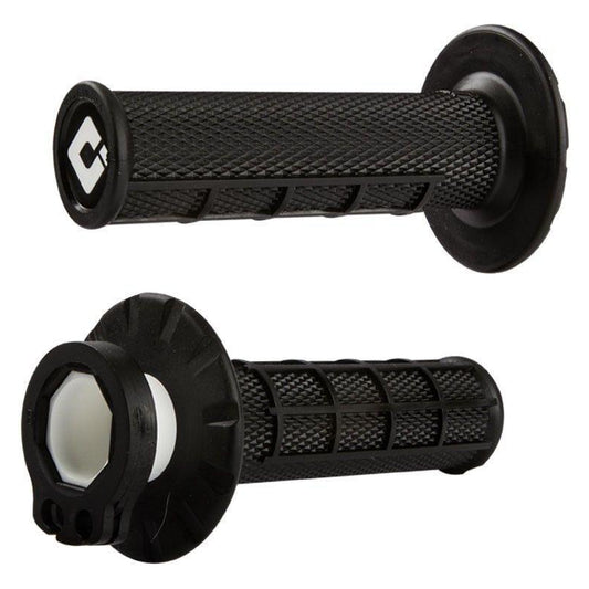 ODI V2 LOCK ON GRIPS MX HALF WAFFLE BLACK SOFT 2T/4T