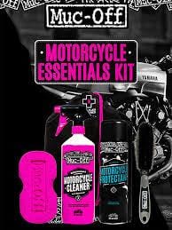 Muc-Off Motorcycle Essentials Kit Cleaner Protectant Care Wash Brush MX Moto