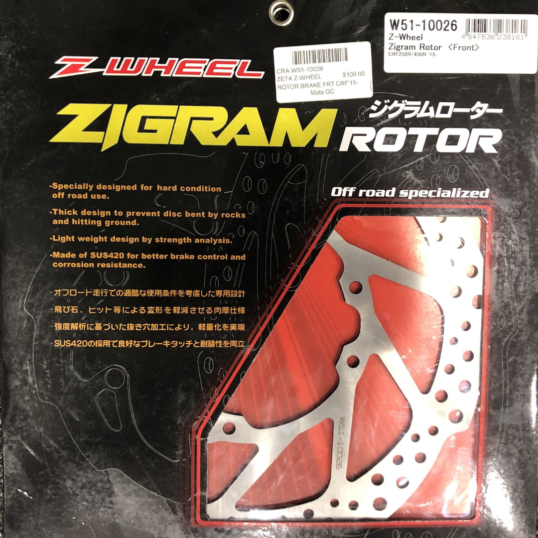 ZETA Z-WHEEL ZIGRAM HONDA CRF FRONT BRAKE DISC ROTOR