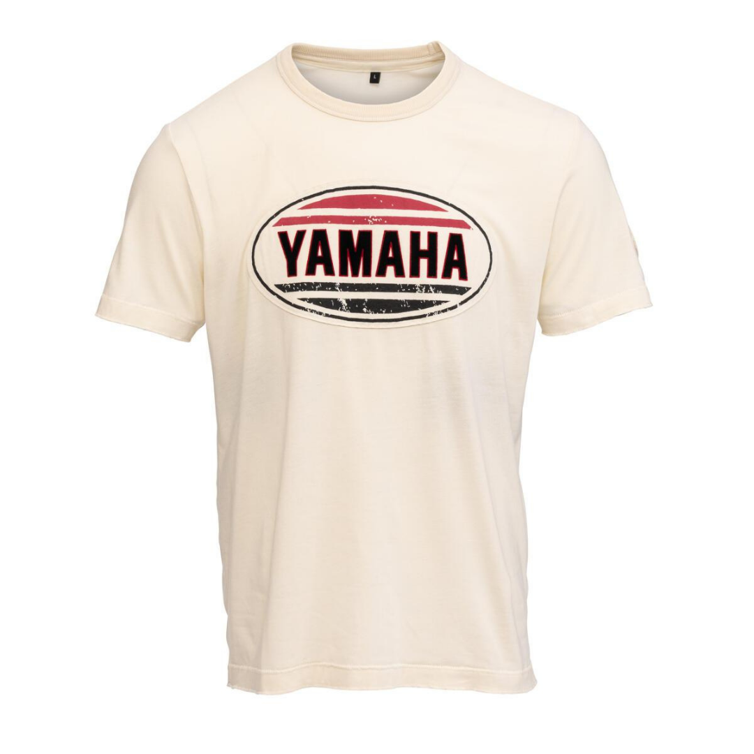 YAMAHA MENS TRAVIS T SHIRT OFF WHITE – B21-FS102-W6-0M