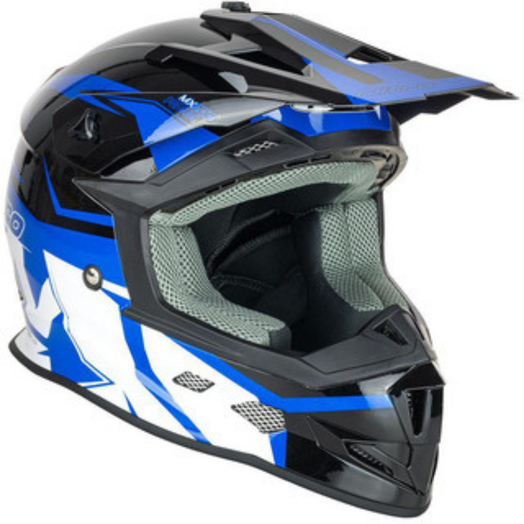 NITRO YOUTH MX700 HELMET BLUE BLACK