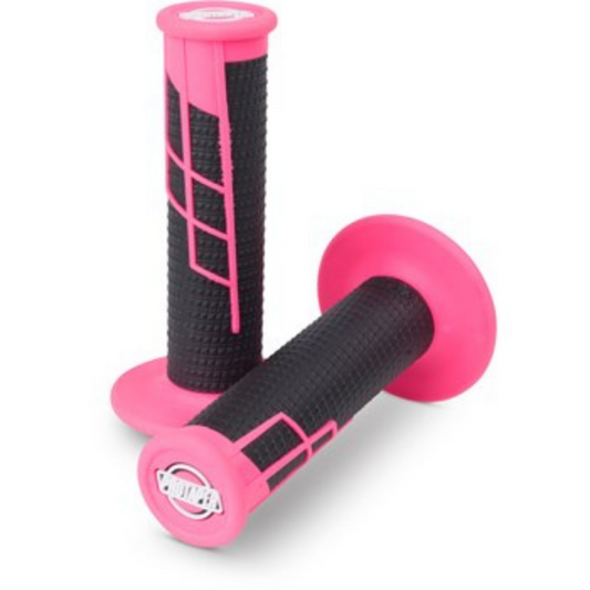 PROTAPER GRIP CLAMP ON 1/2 WAFFLE NEON PINK/BLACK