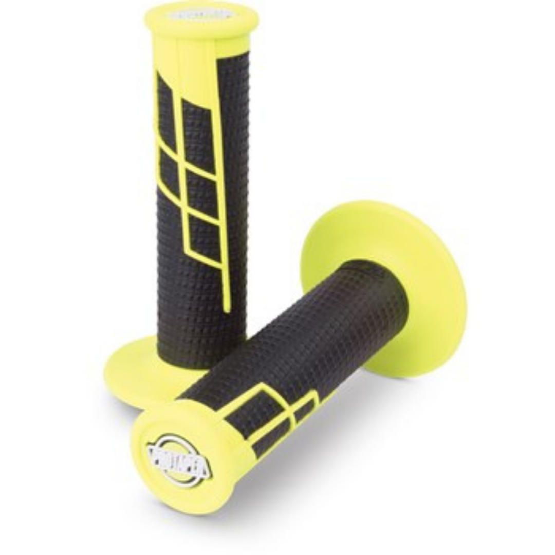 PROTAPER GRIP CLAMP ON 1/2 WAFFLE NEON YELLOW/BLACK