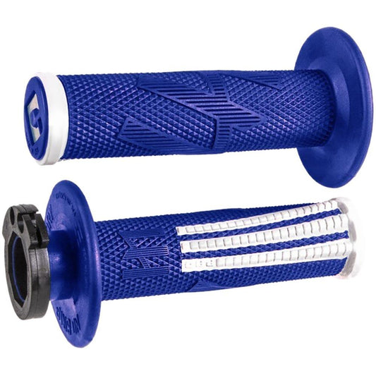 ODI V2 EMIG PRO LOCK ON GRIPS MX BLUE/WHITE 2T/4T