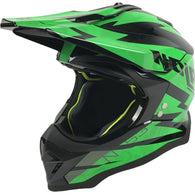 Nolan N-53 Comp Black Green 18 Adult Helmet Dirt MX Enduro